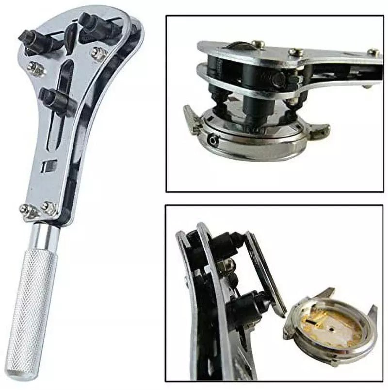 Adjustable Watch Back Case Opener Wrench Tool Battery Change Remover Repair New